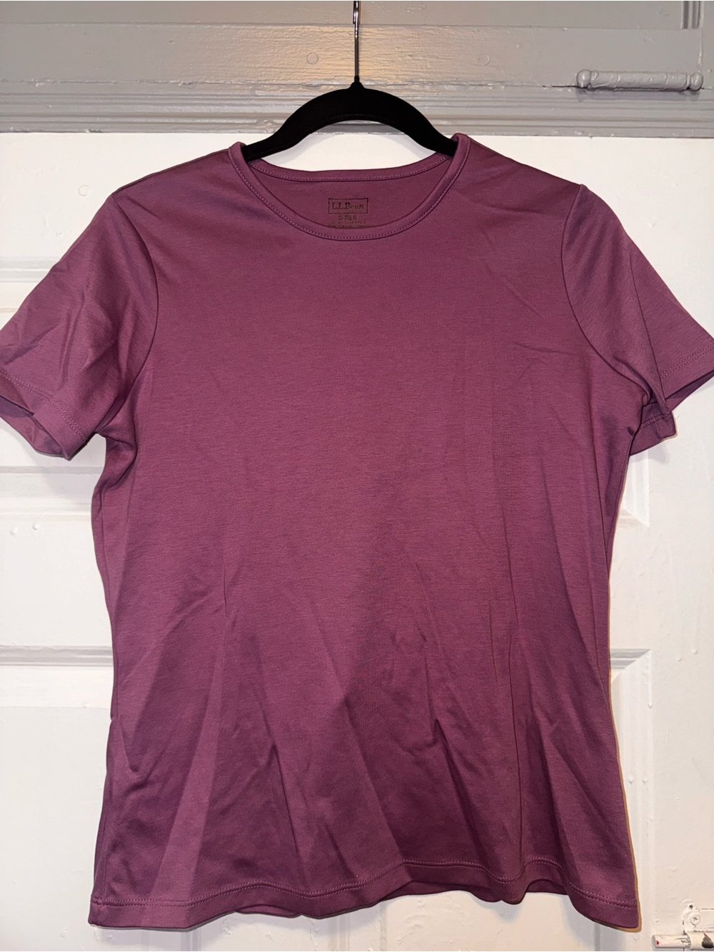 L.L. Bean Short Sleeve Tee in Dusty Plum Supima Cotton